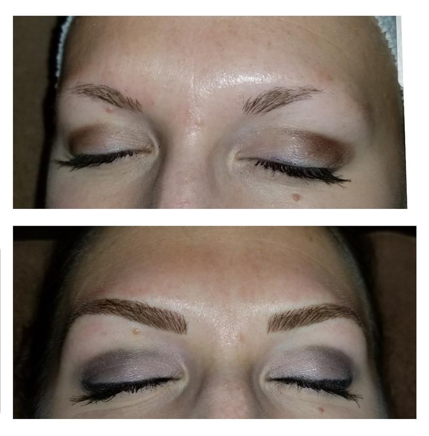 Microblading Before & After Blush & Brow Spa & Salon